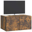 Væghængt TV-skab Røget eg 59,5 x 41 x 30 cm Konstrueret træ
