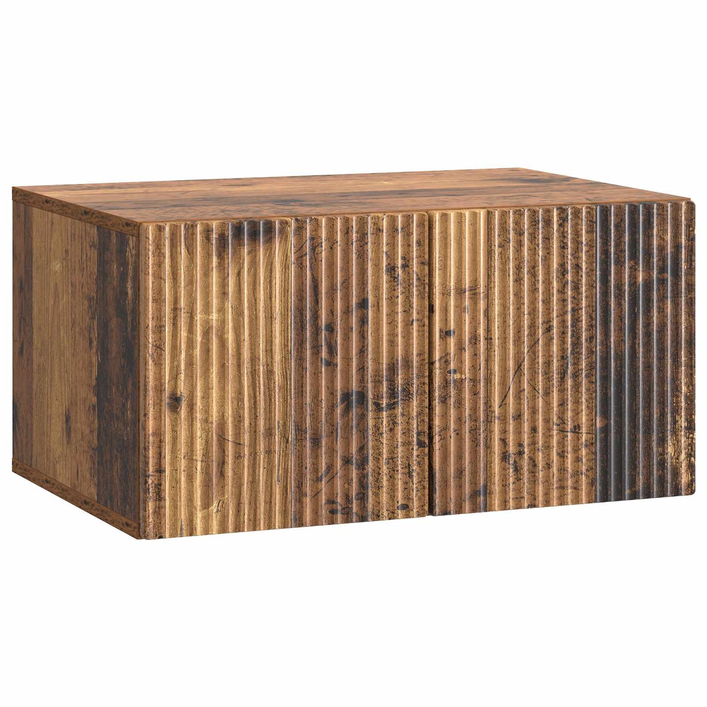 Væghængt TV-skab 59,5 x 41 x 30 cm Gammelt træ Konstrueret træ