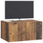 Væghængt TV-skab 59,5 x 41 x 30 cm Gammelt træ Konstrueret træ
