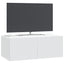 Væghængt TV-skab Hvid 78,5 x 41 x 30 cm Konstrueret træ