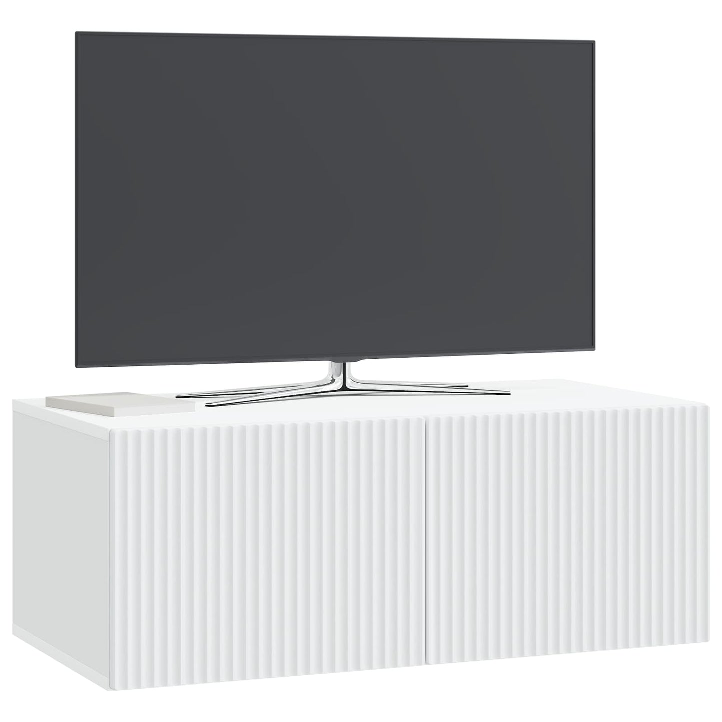 Væghængt TV-skab Hvid 78,5 x 41 x 30 cm Konstrueret træ