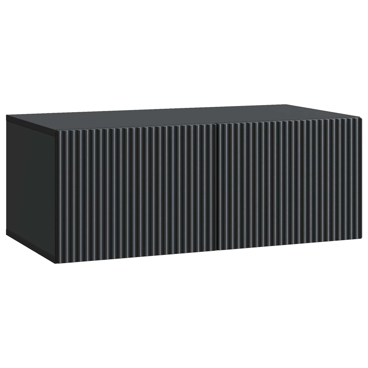 Væghængt TV-skab 78,5 x 41 x 30 cm Sort Konstrueret træ