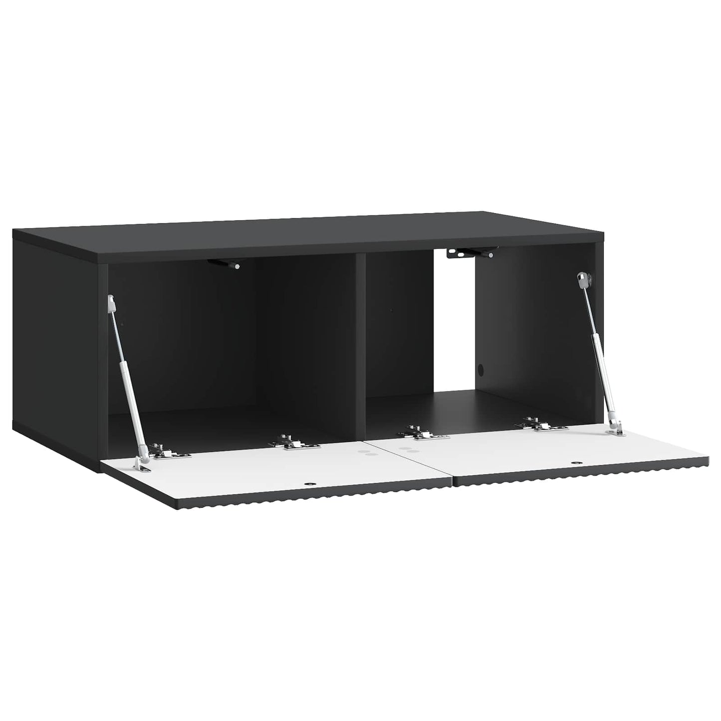 Væghængt TV-skab 78,5 x 41 x 30 cm Sort Konstrueret træ