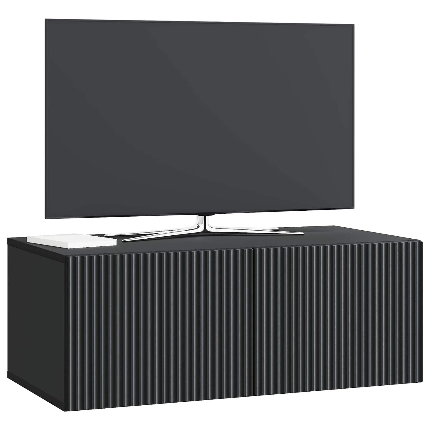 Væghængt TV-skab 78,5 x 41 x 30 cm Sort Konstrueret træ