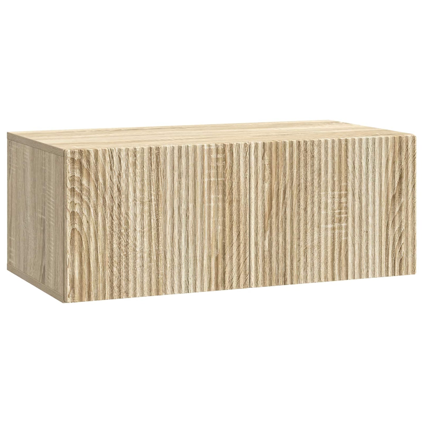 Væghængt TV-skab 78,5 x 41 x 30 cm Sonoma-eg Konstrueret træ