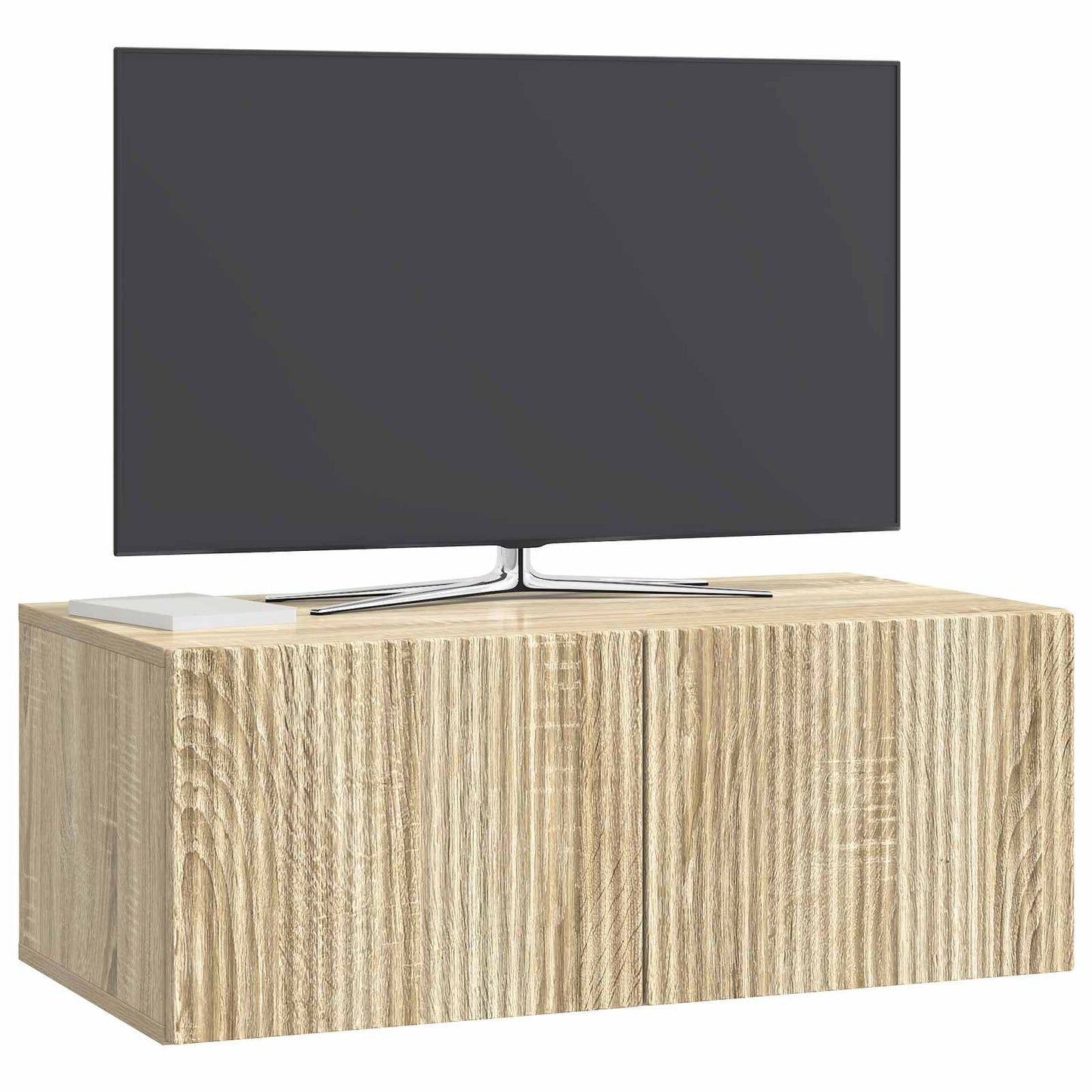 Væghængt TV-skab 78,5 x 41 x 30 cm Sonoma-eg Konstrueret træ