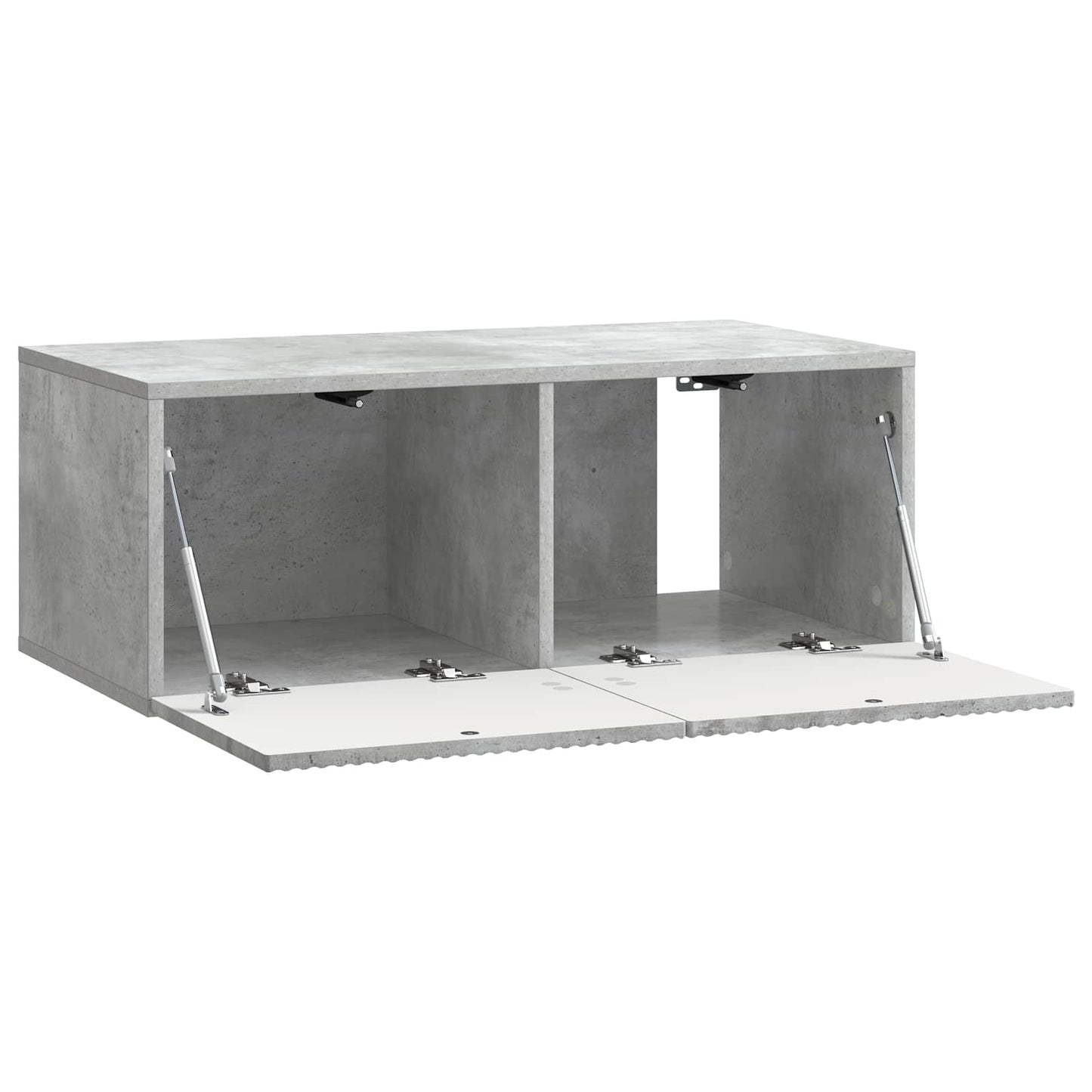 Væghængt TV-skab 78,5 x 41 x 30 cm Betongrå Konstrueret træ