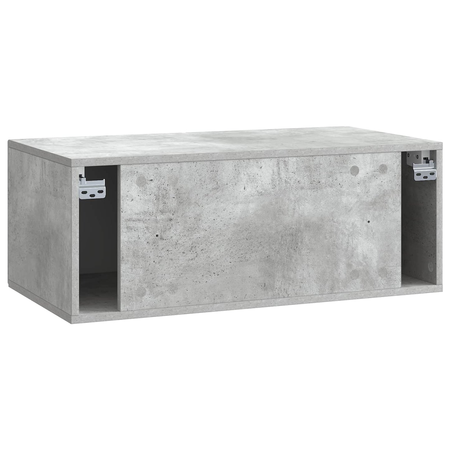 Væghængt TV-skab 78,5 x 41 x 30 cm Betongrå Konstrueret træ
