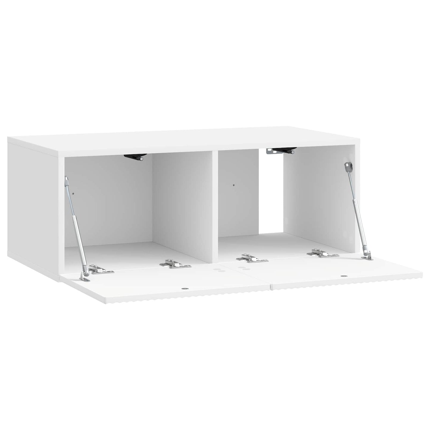 Væghængt TV-skab 78,5 x 41 x 30 cm Hvid højglans