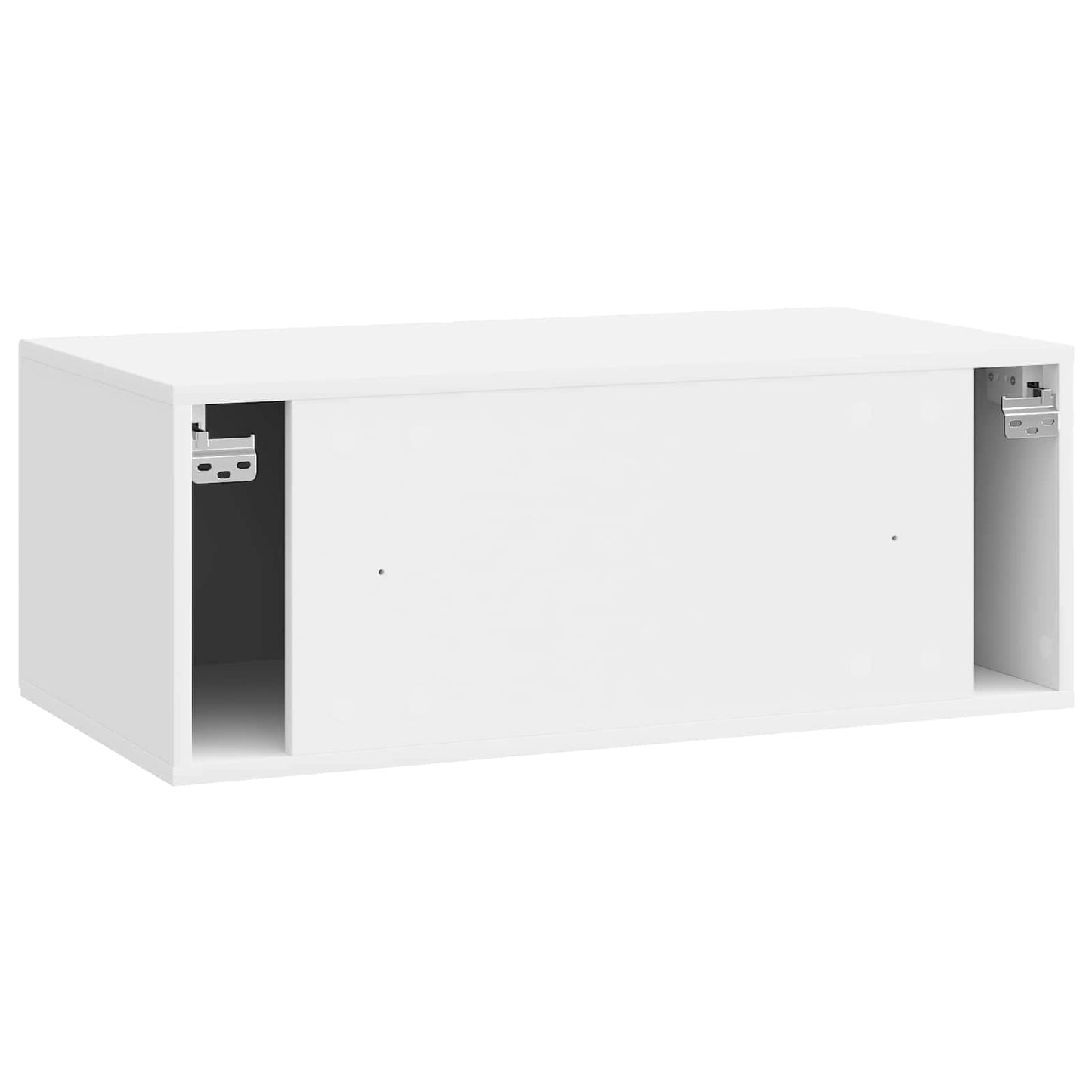 Væghængt TV-skab 78,5 x 41 x 30 cm Hvid højglans