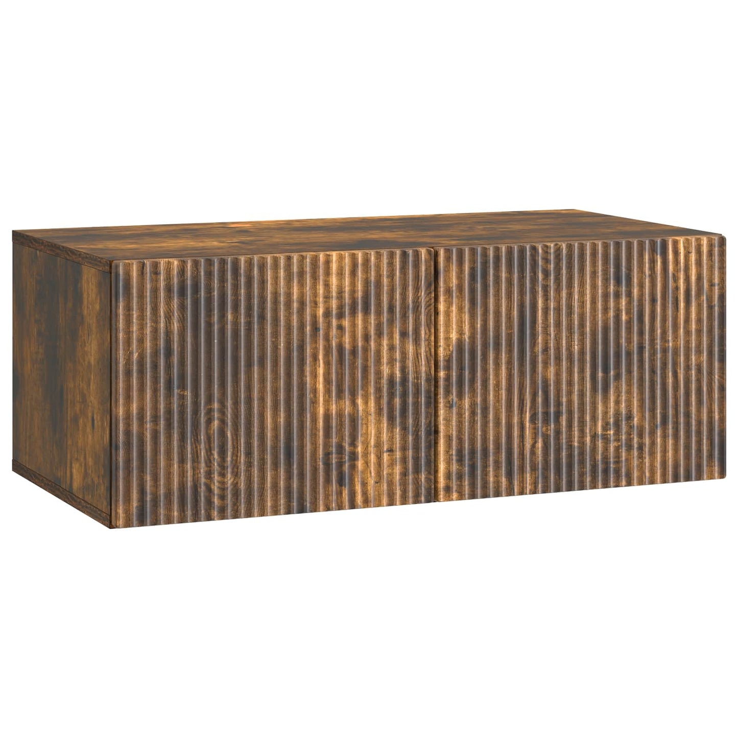 Væghængt TV-skab 78,5 x 41 x 30 cm Røget eg Konstrueret træ