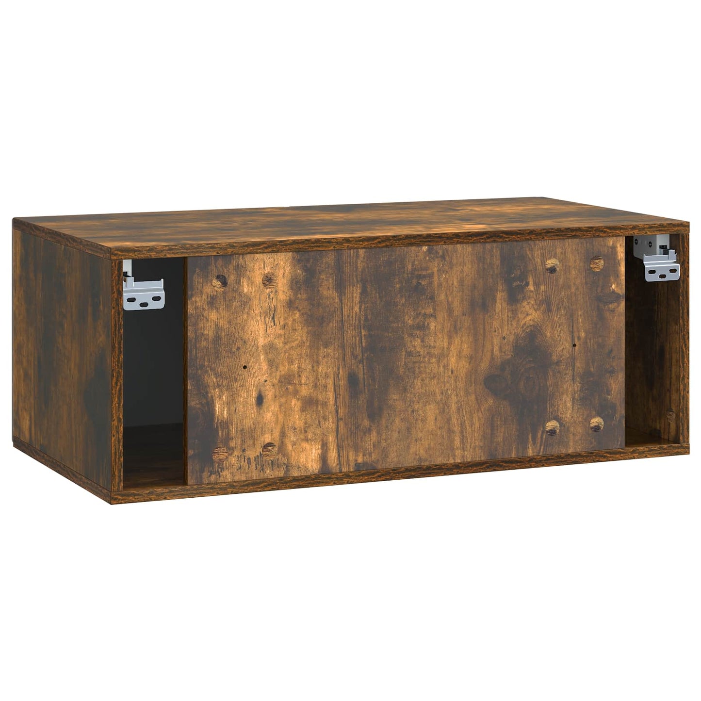 Væghængt TV-skab 78,5 x 41 x 30 cm Røget eg Konstrueret træ