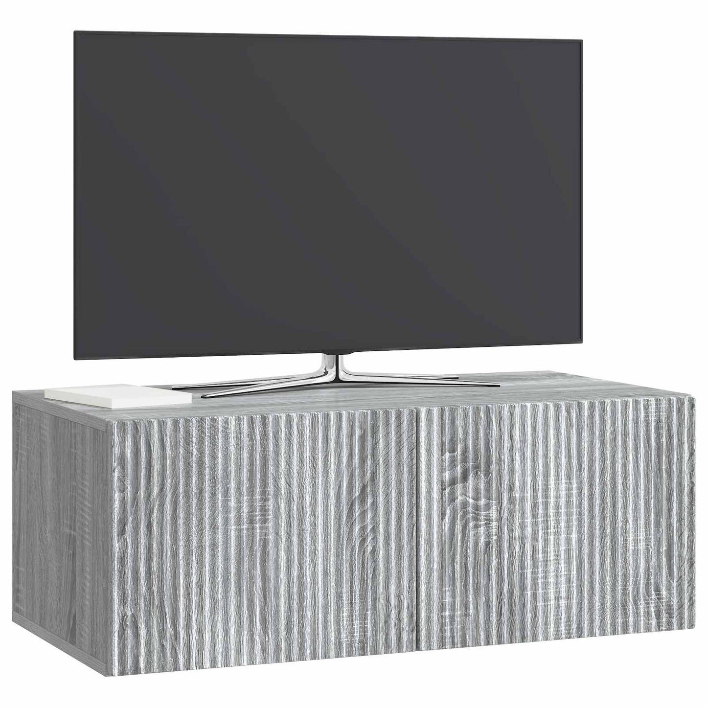 Væghængt TV-skab 78,5 x 41 x 30 cm Grå sonoma-eg