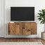Væghængt TV-skab 78,5 x 41 x 30 cm Gammelt træ Konstrueret træ