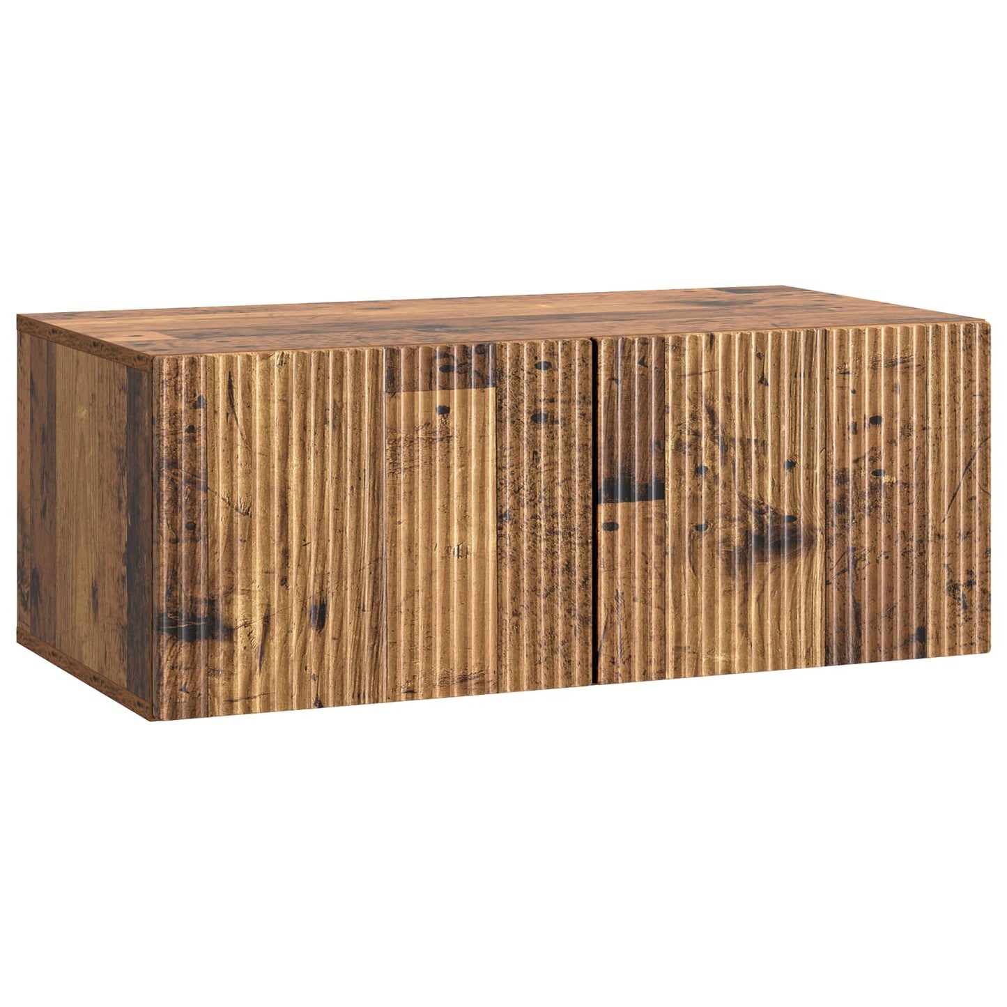 Væghængt TV-skab 78,5 x 41 x 30 cm Gammelt træ Konstrueret træ