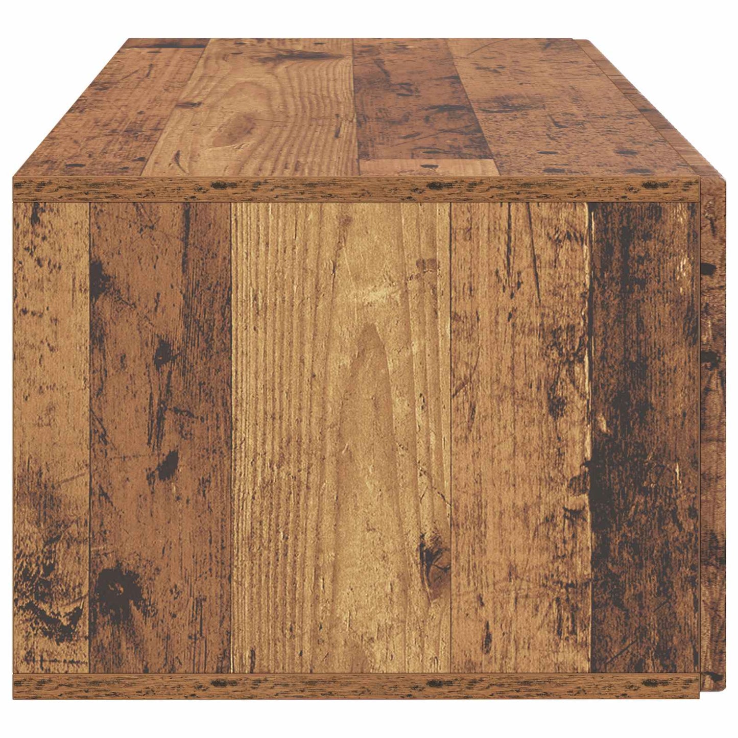 Væghængt TV-skab 78,5 x 41 x 30 cm Gammelt træ Konstrueret træ