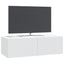 Væghængt TV-skab Hvid 98 x 41 x 30 cm Konstrueret træ