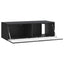 Væghængt TV-skab Sort 98 x 41 x 30 cm Konstrueret træ