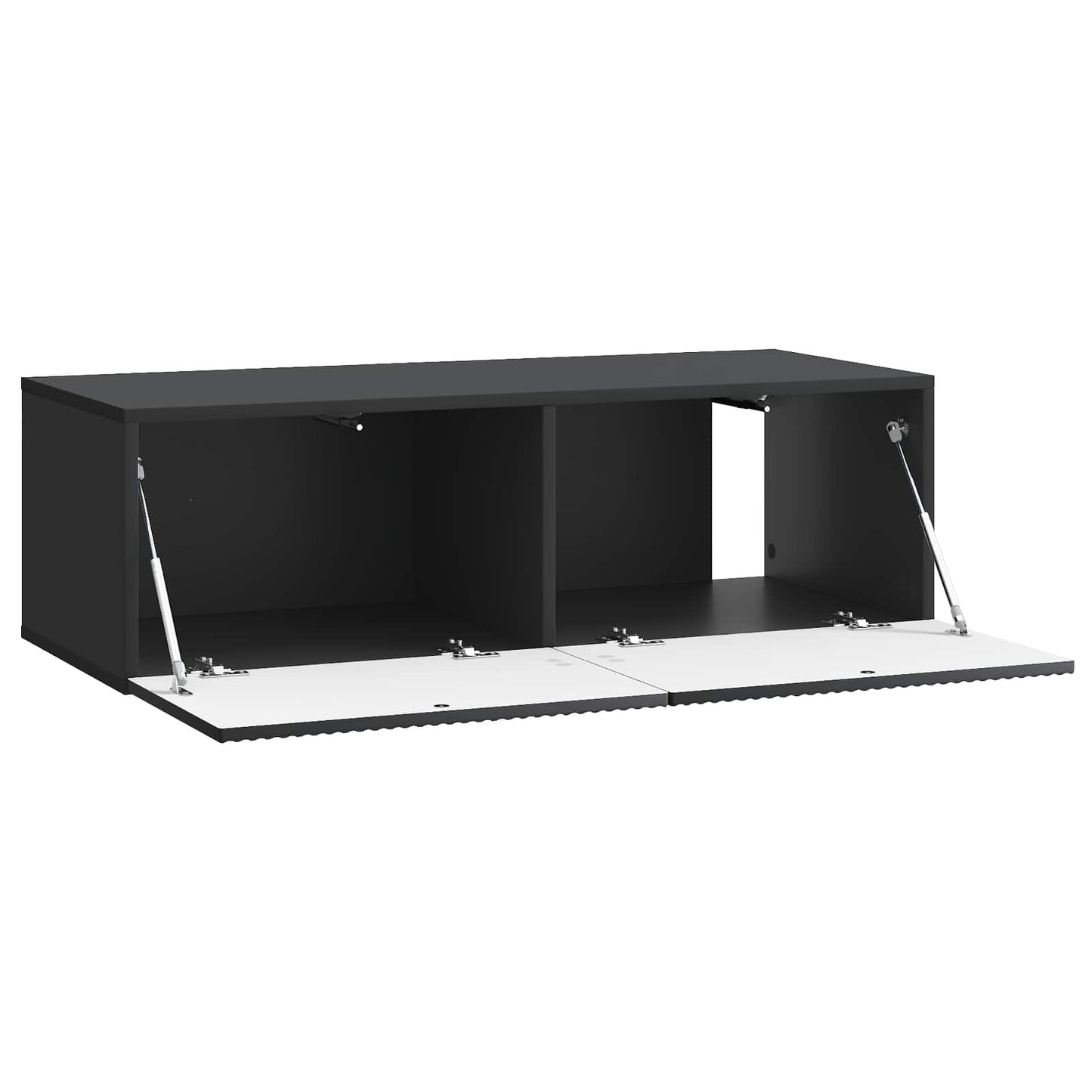 Væghængt TV-skab Sort 98 x 41 x 30 cm Konstrueret træ