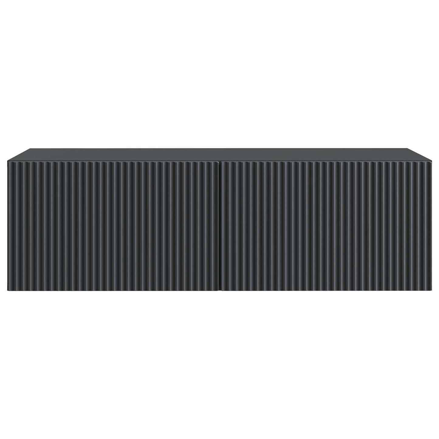 Væghængt TV-skab Sort 98 x 41 x 30 cm Konstrueret træ