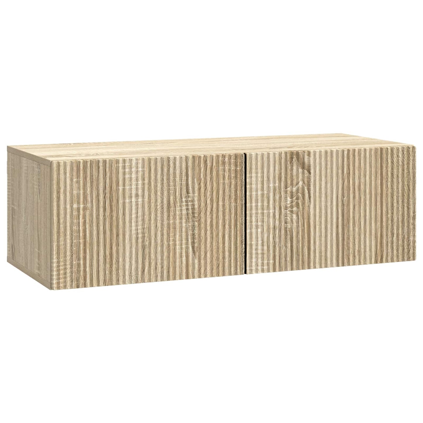 Væghængt TV-skab 98 x 41 x 30 cm Sonoma-eg Konstrueret træ