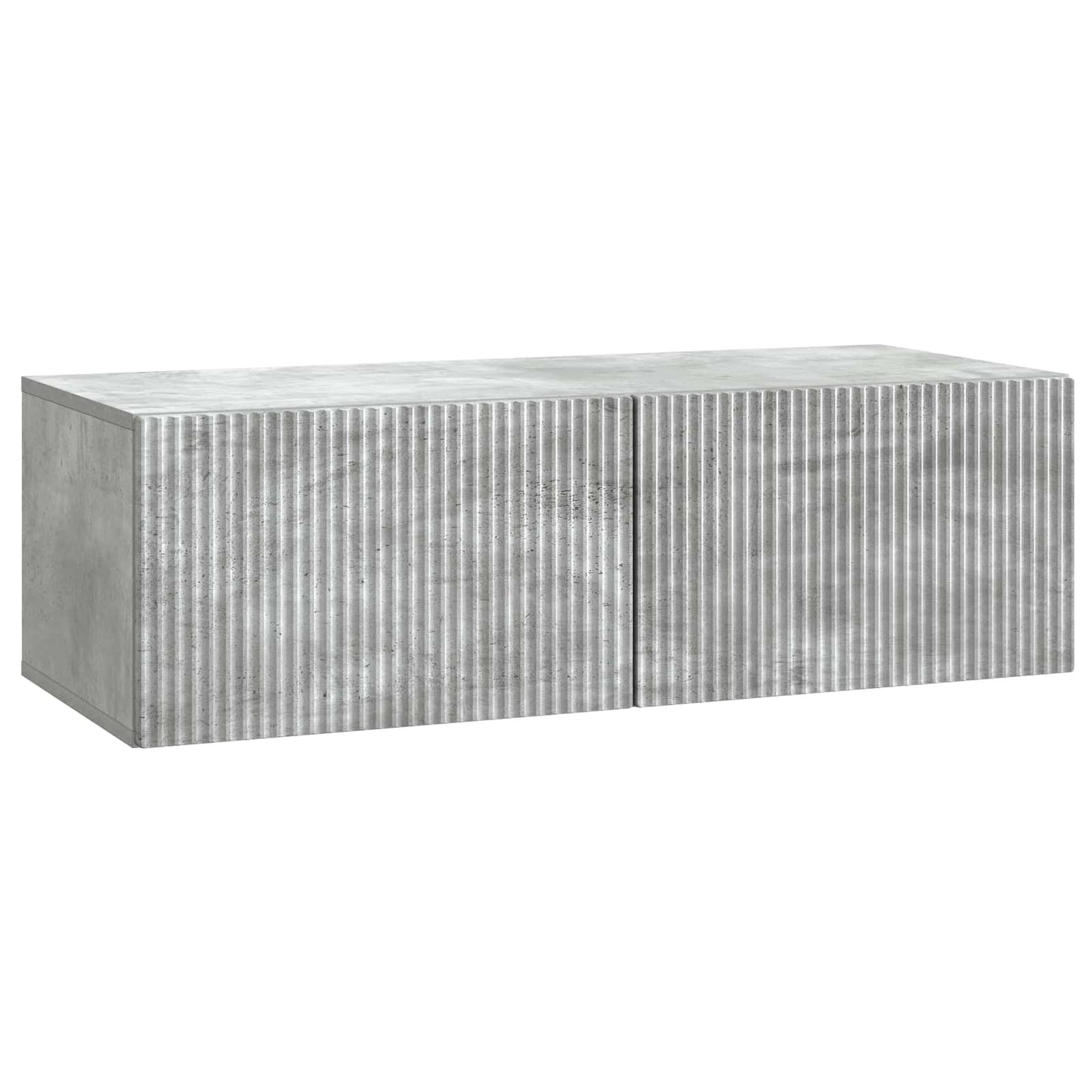 Væghængt TV-skab 98 x 41 x 30 cm Betongrå Konstrueret træ