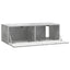 Væghængt TV-skab Betongrå 98 x 41 x 30 cm Konstrueret træ
