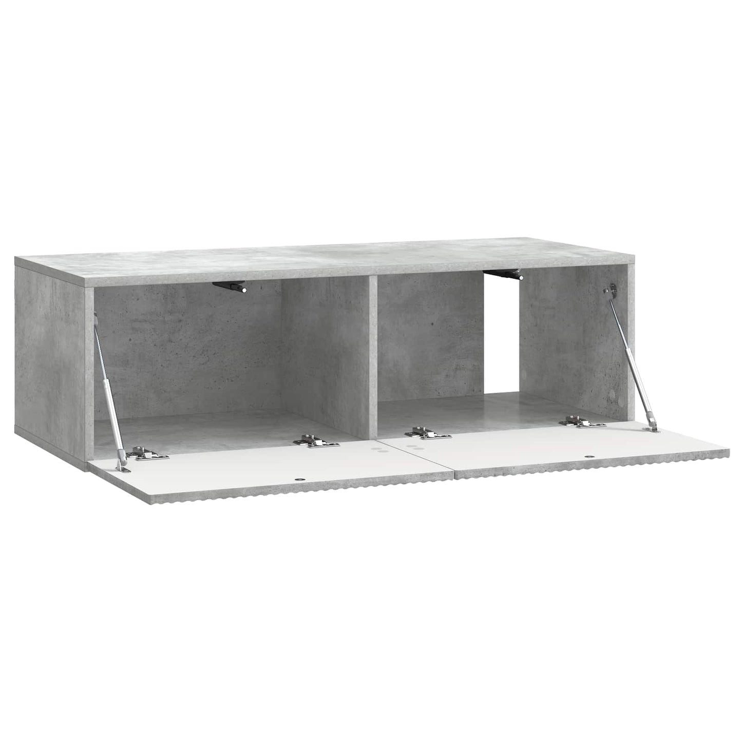 Væghængt TV-skab 98 x 41 x 30 cm Betongrå Konstrueret træ