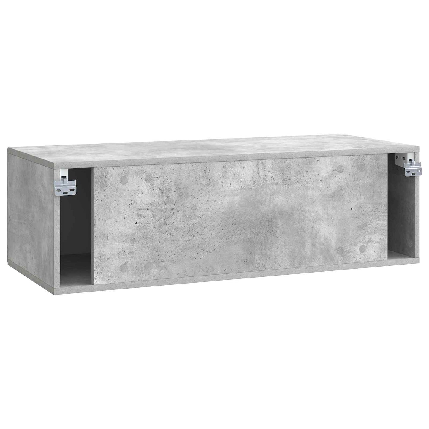 Væghængt TV-skab 98 x 41 x 30 cm Betongrå Konstrueret træ