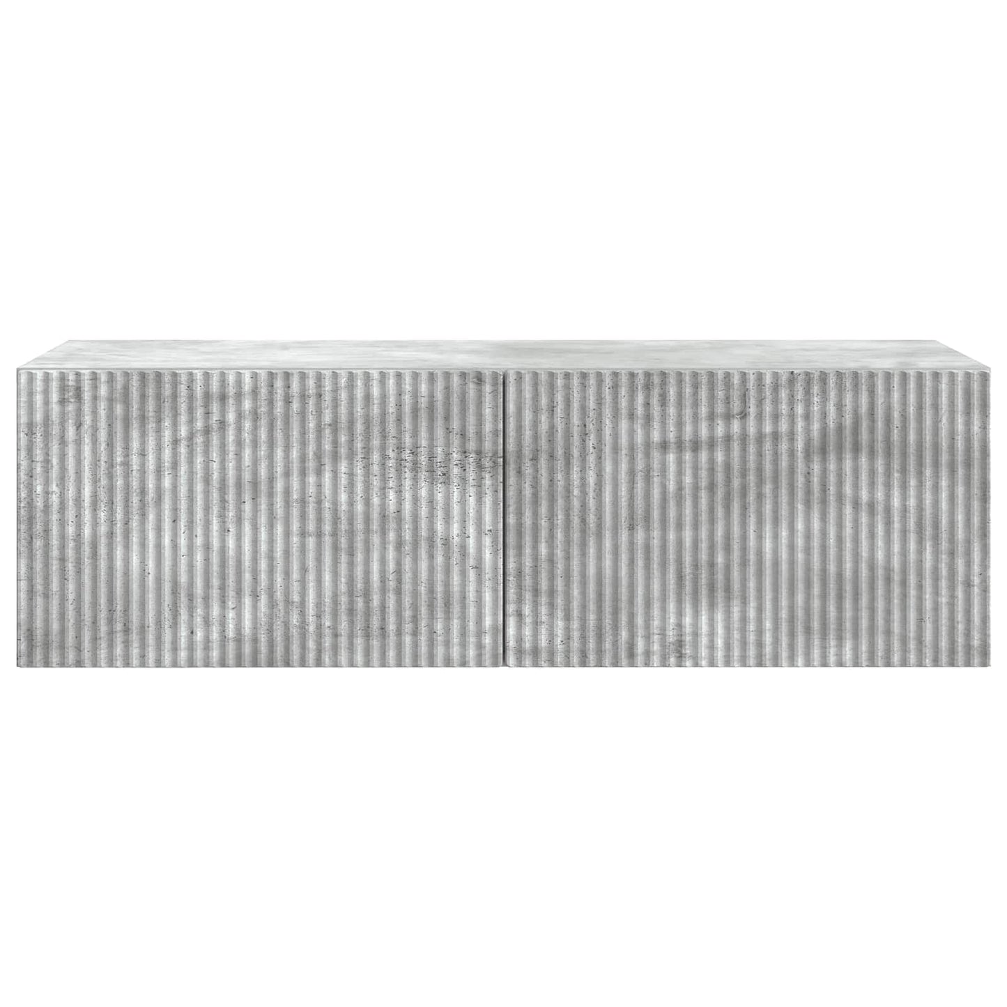 Væghængt TV-skab 98 x 41 x 30 cm Betongrå Konstrueret træ