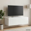 Væghængt TV-skab 98 x 41 x 30 cm Hvid højglans Konstrueret træ