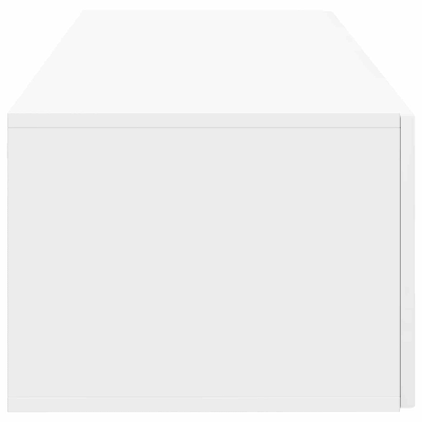 Væghængt TV-skab 98 x 41 x 30 cm Hvid højglans Konstrueret træ