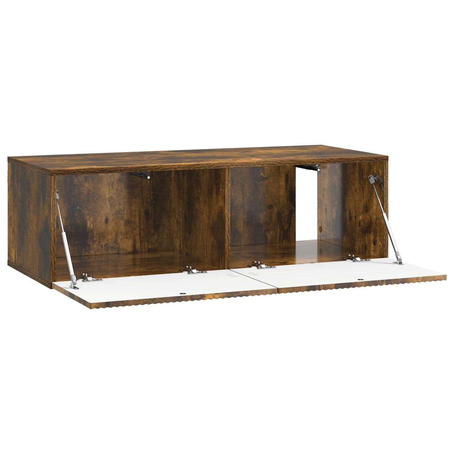 Væghængt TV-skab 98 x 41 x 30 cm Røget eg Konstrueret træ