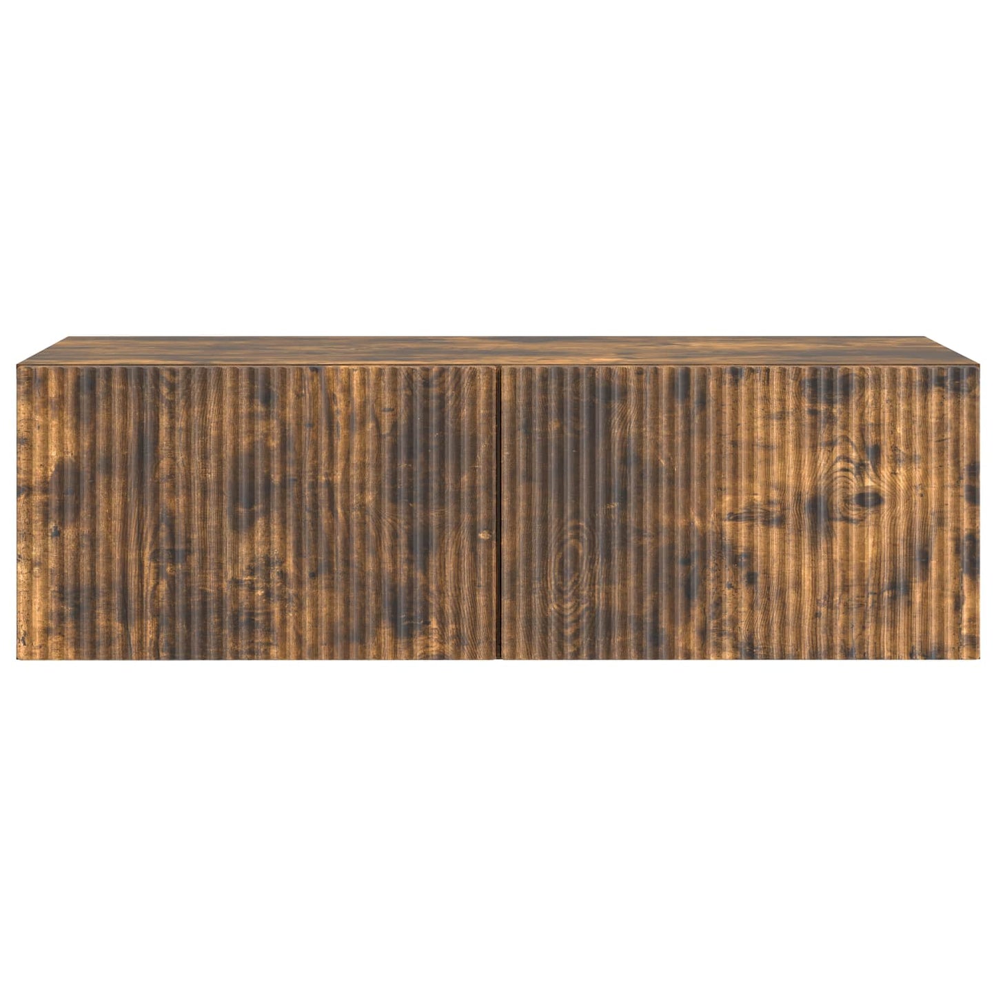 Væghængt TV-skab 98 x 41 x 30 cm Røget eg Konstrueret træ