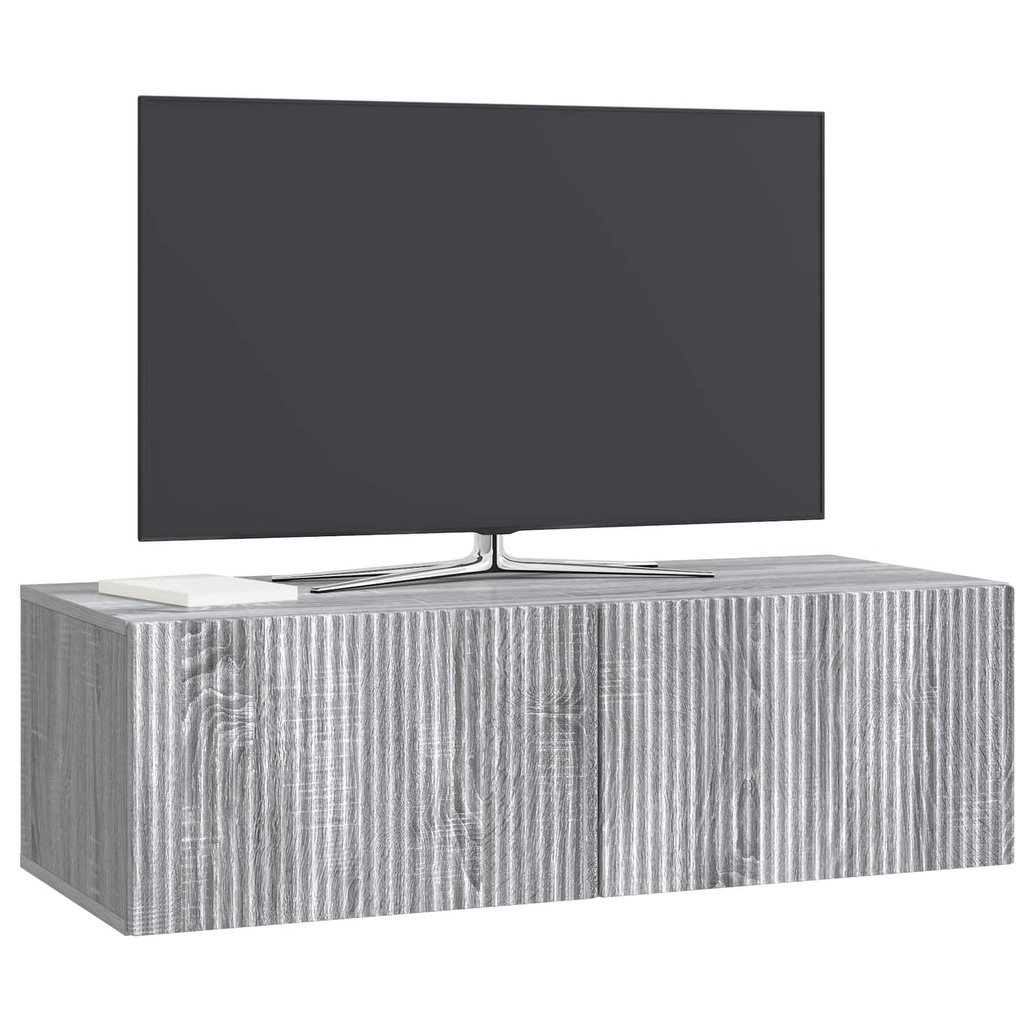 Væghængt TV-skab 98 x 41 x 30 cm Grå sonoma-eg Konstrueret træ