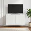 Væghængt TV-skab Hvid 59,5 x 31 x 30 cm Konstrueret træ