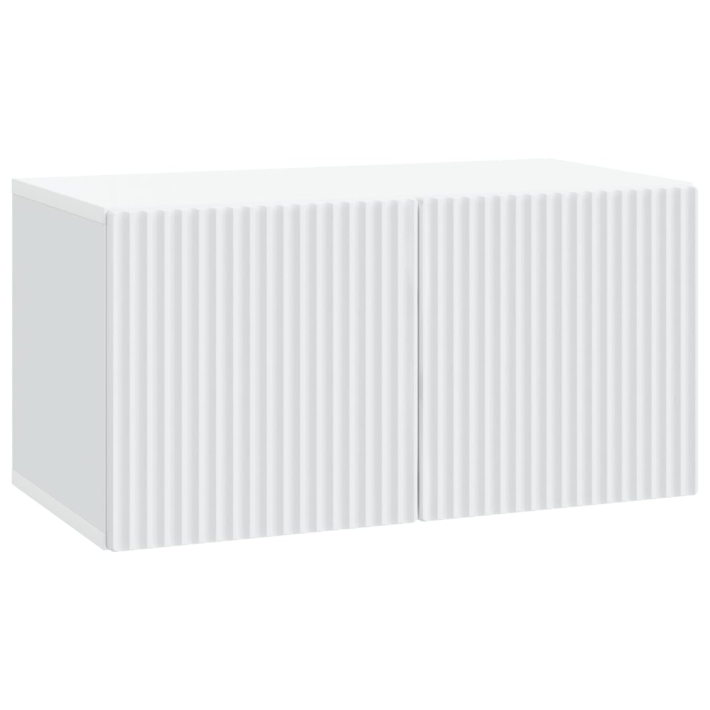 Væghængt TV-skab Hvid 59,5 x 31 x 30 cm Konstrueret træ