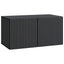 Væghængt TV-skab Sort 59,5 x 31 x 30 cm Konstrueret træ