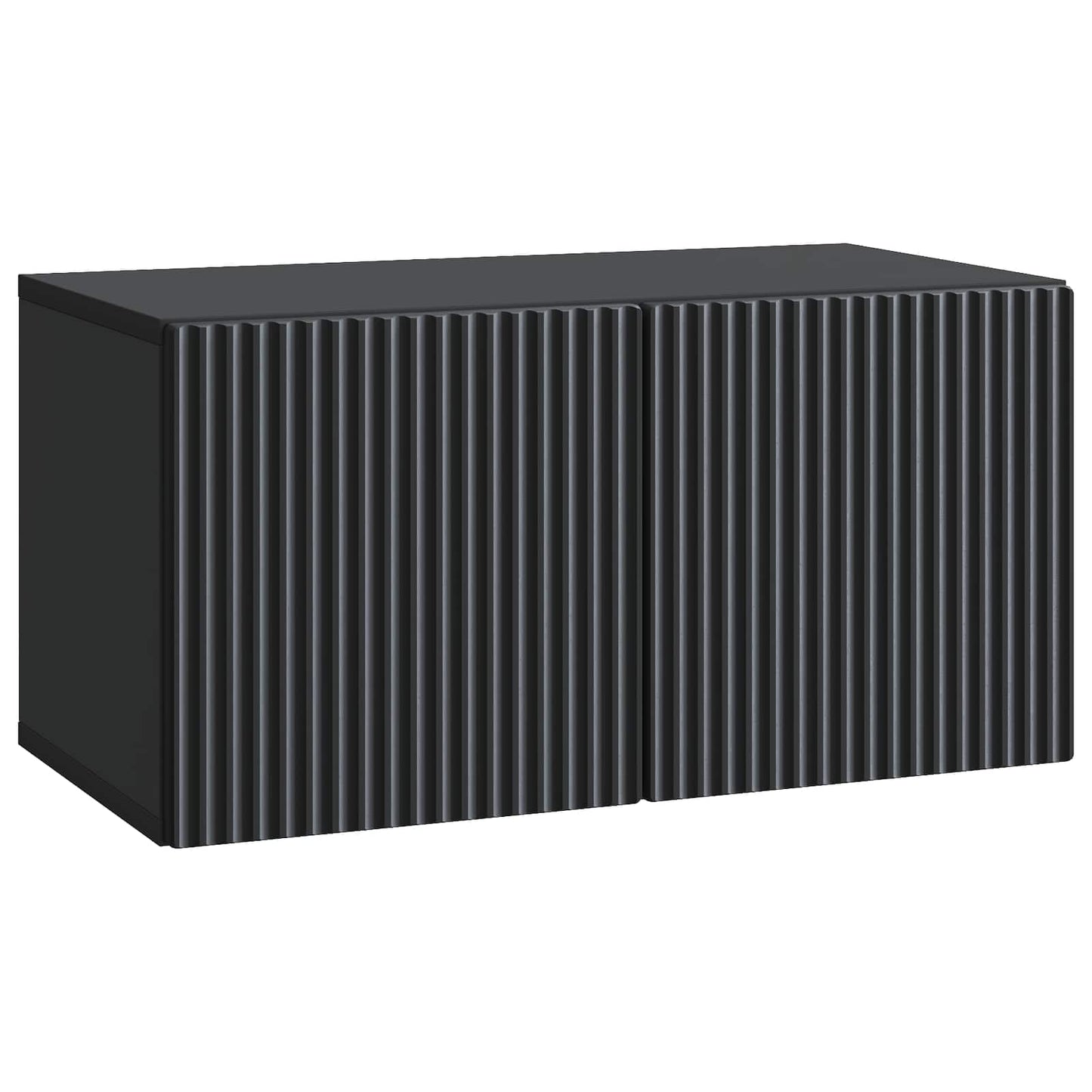 Væghængt TV-skab 59,5 x 31 x 30 cm Sort Konstrueret træ