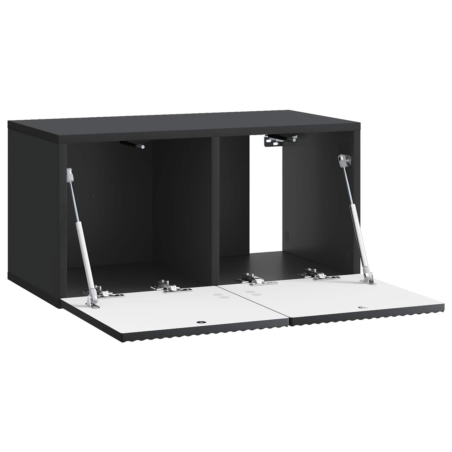Væghængt TV-skab 59,5 x 31 x 30 cm Sort Konstrueret træ