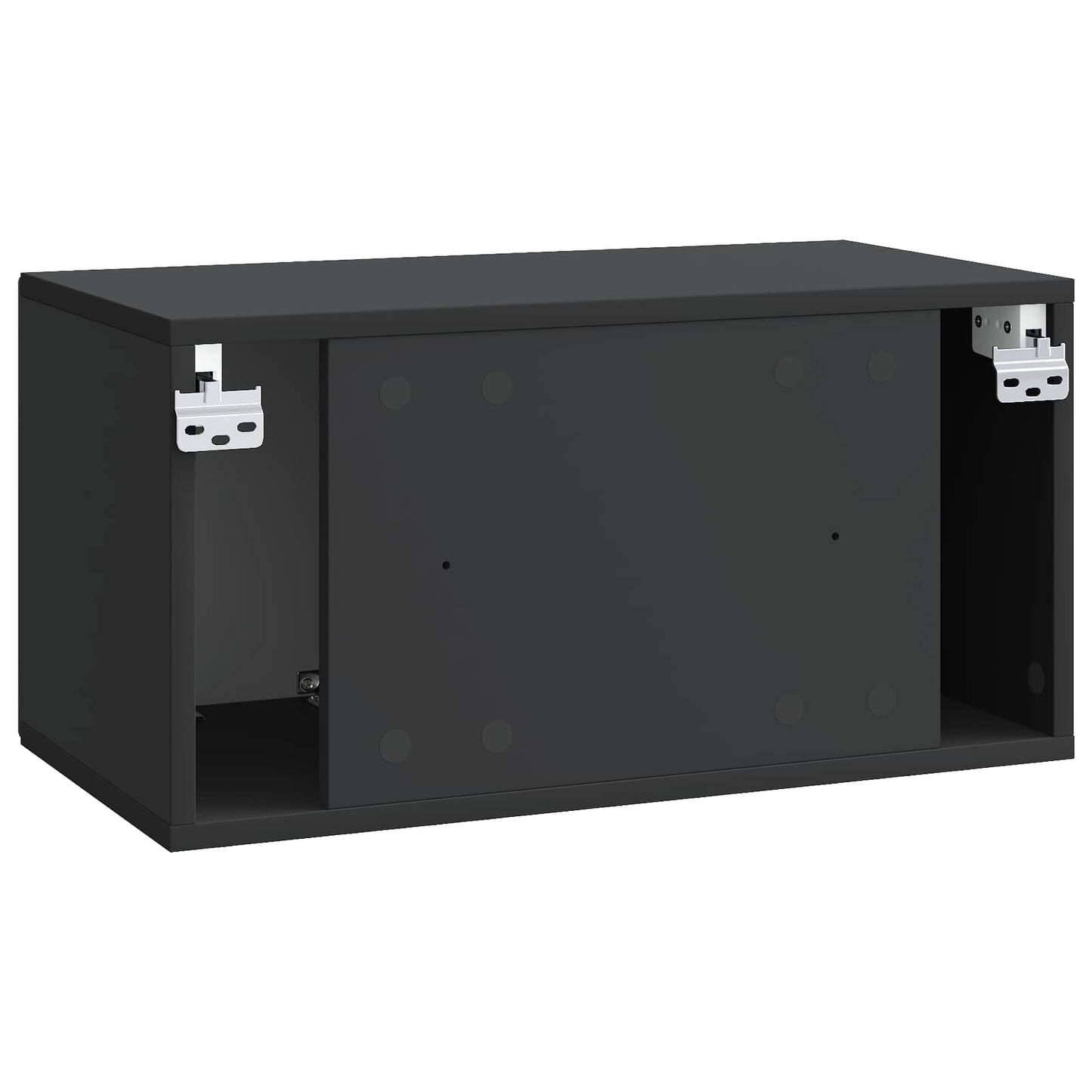 Væghængt TV-skab 59,5 x 31 x 30 cm Sort Konstrueret træ