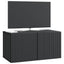 Væghængt TV-skab 59,5 x 31 x 30 cm Sort Konstrueret træ