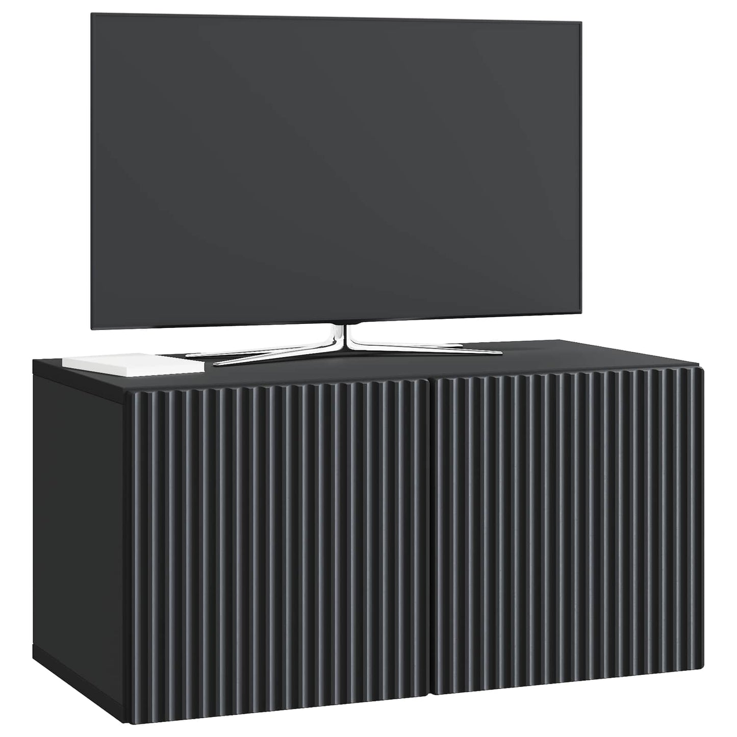 Væghængt TV-skab 59,5 x 31 x 30 cm Sort Konstrueret træ