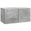 Væghængt TV-skab Betongrå 59,5 x 31 x 30 cm Konstrueret træ