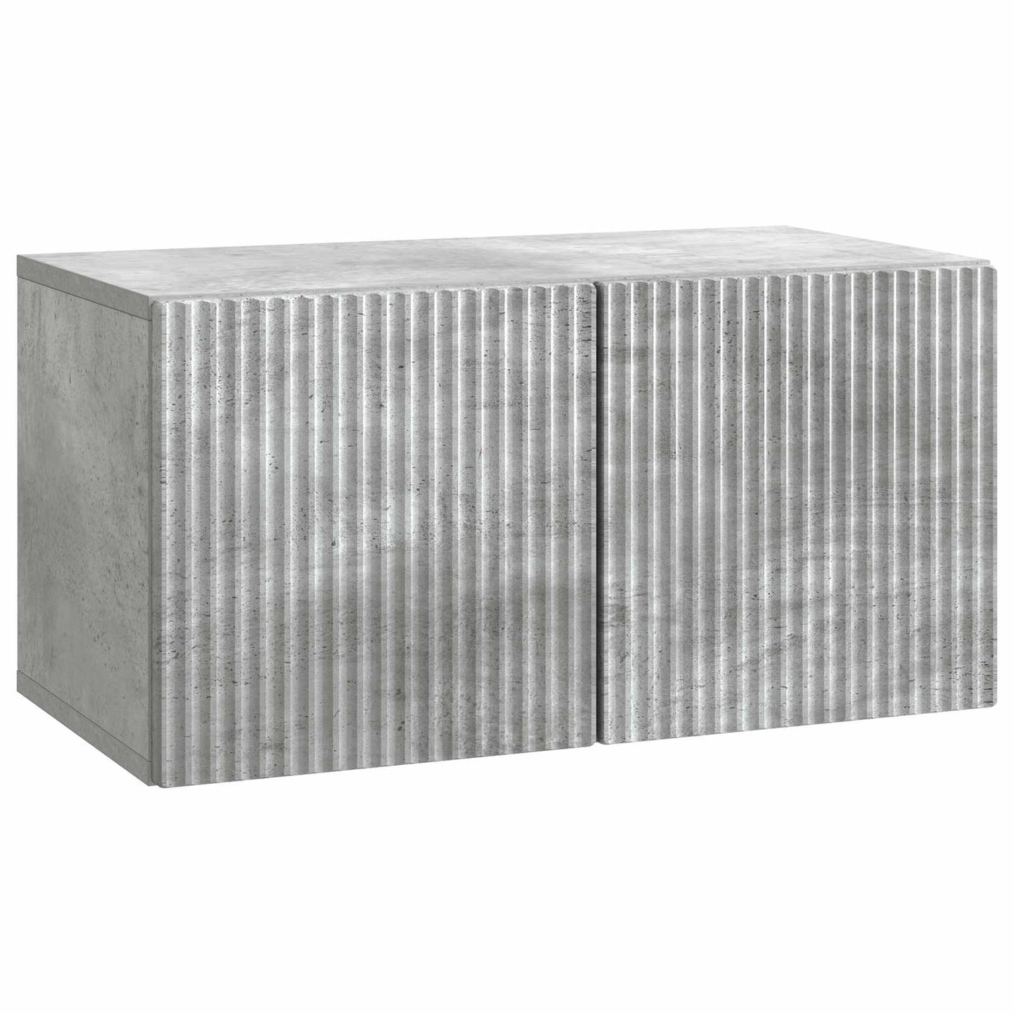 Væghængt TV-skab 59,5 x 31 x 30 cm Betongrå Konstrueret træ