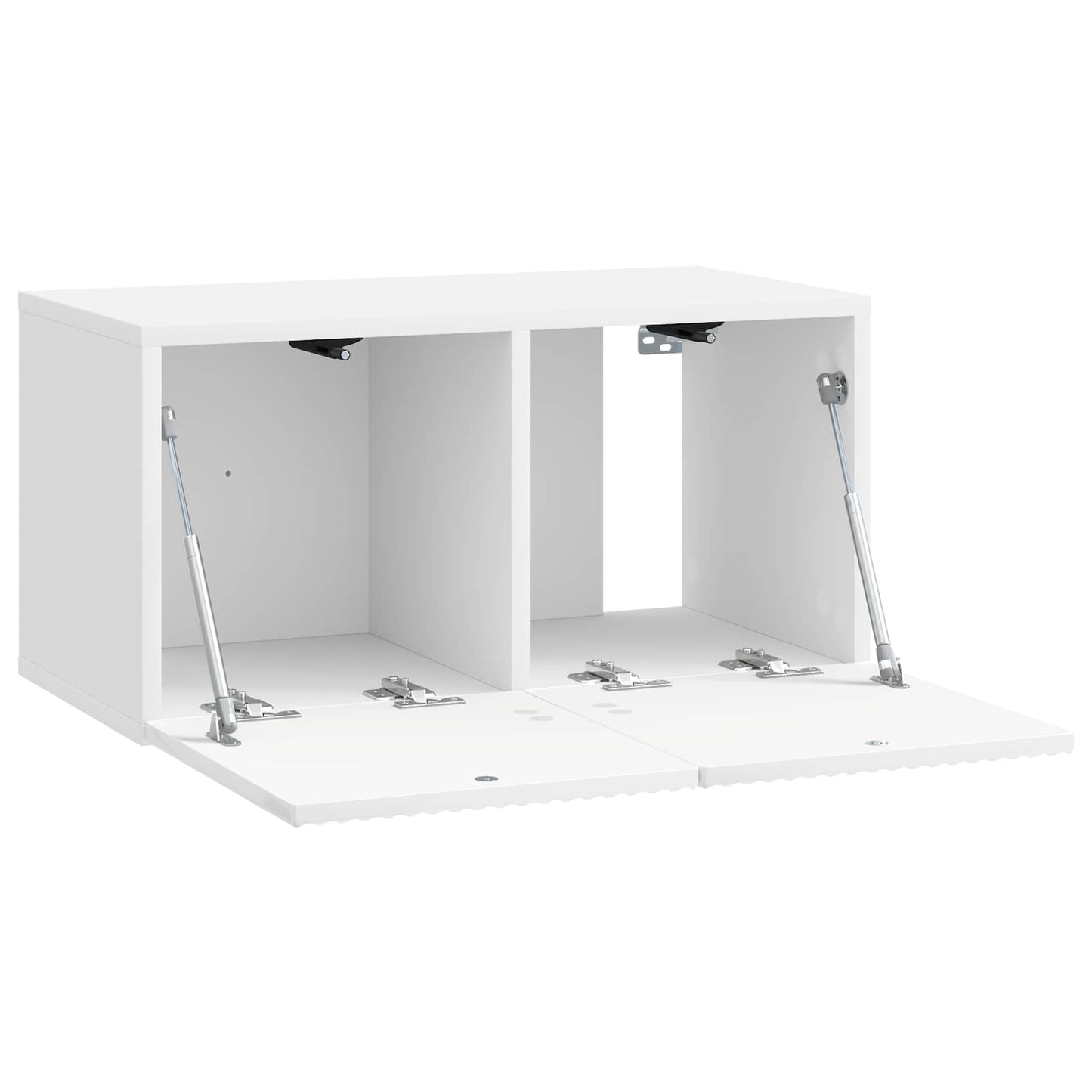 Væghængt TV-skab 59,5 x 31 x 30 cm Hvid højglans