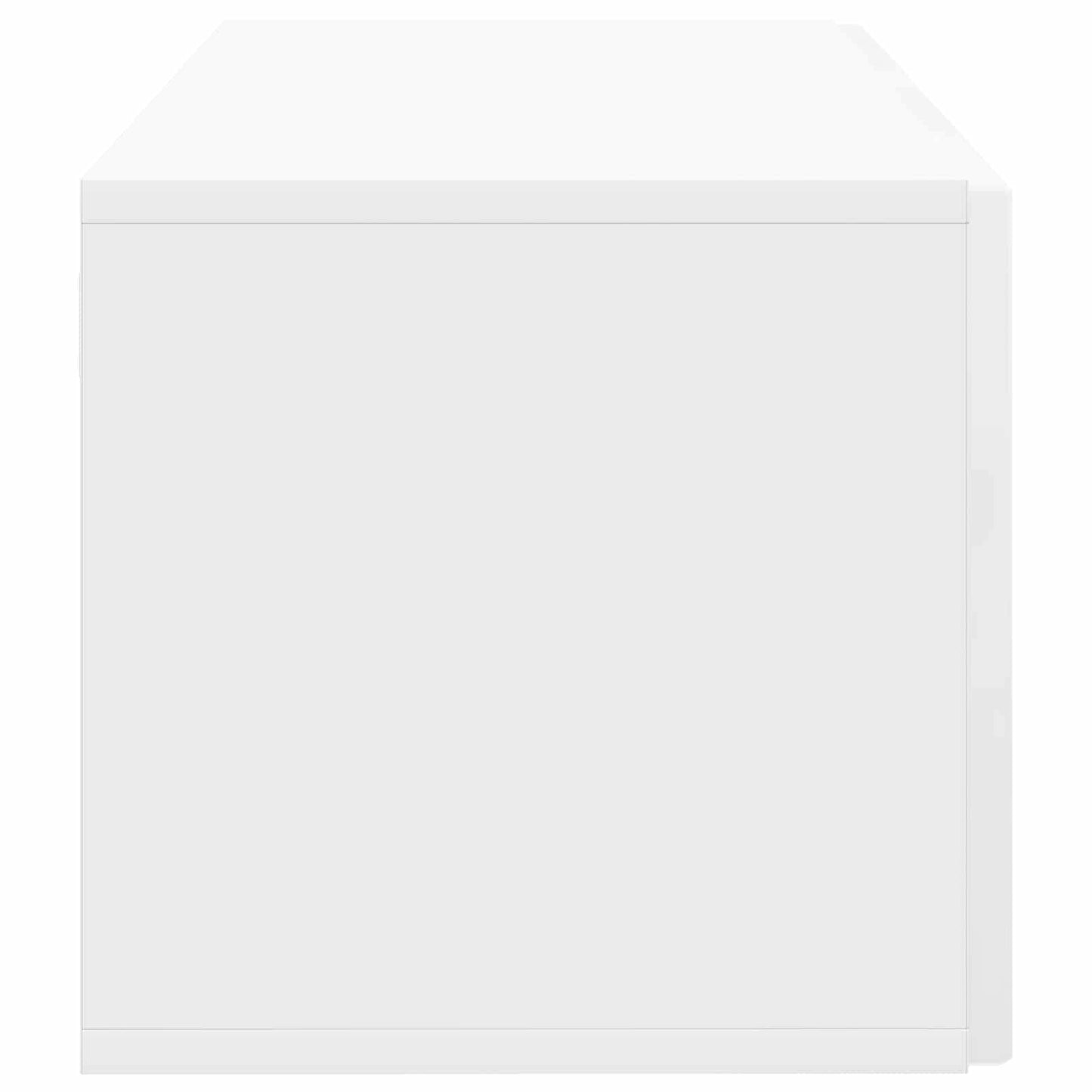 Væghængt TV-skab 59,5 x 31 x 30 cm Hvid højglans