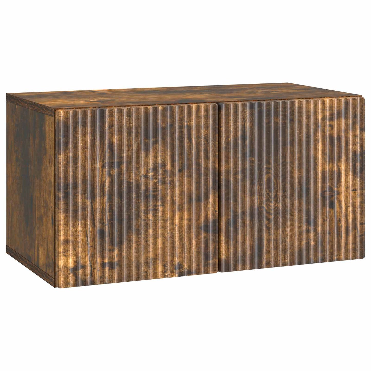 Væghængt TV-skab 59,5 x 31 x 30 cm Røget eg Konstrueret træ