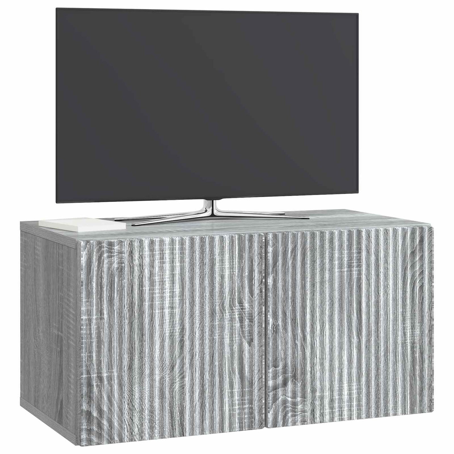 Væghængt TV-skab 59,5 x 31 x 30 cm Grå sonoma-eg
