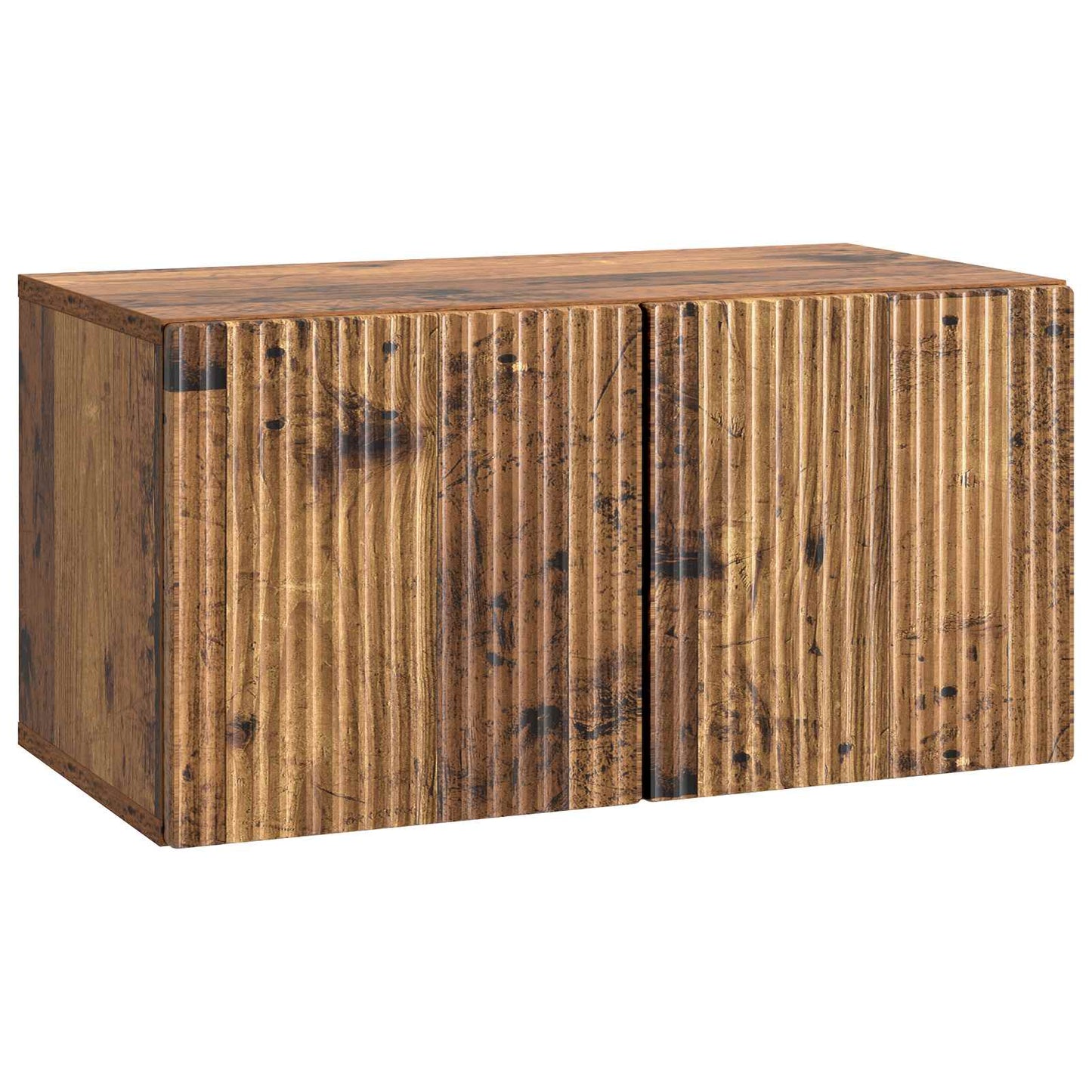 Væghængt TV-skab 59,5 x 31 x 30 cm Gammelt træ Konstrueret træ